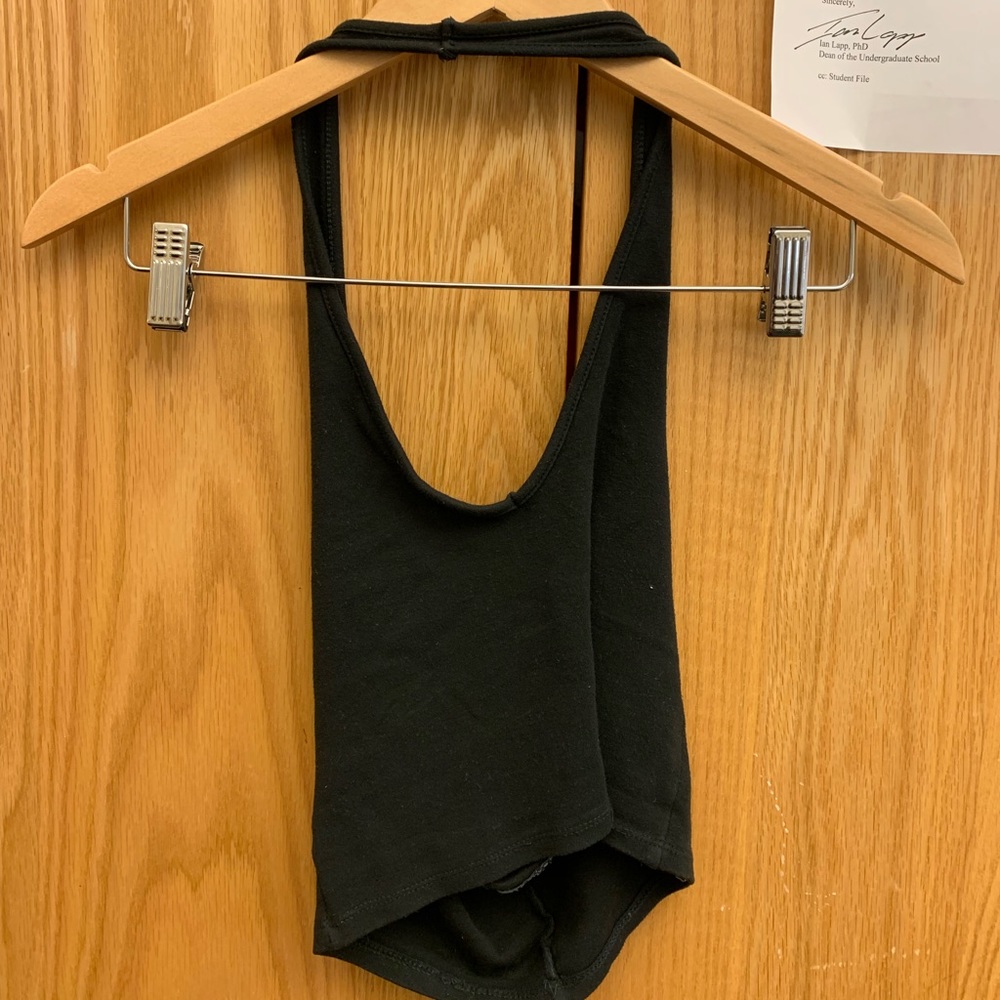 Back halter crop top